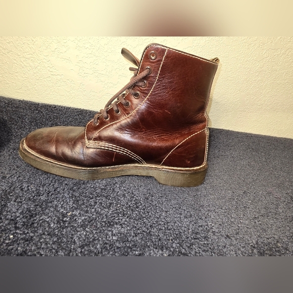 Dr. Martens James Combat Boots Mens Size 8  Leather Work burbury color - Picture 7 of 12